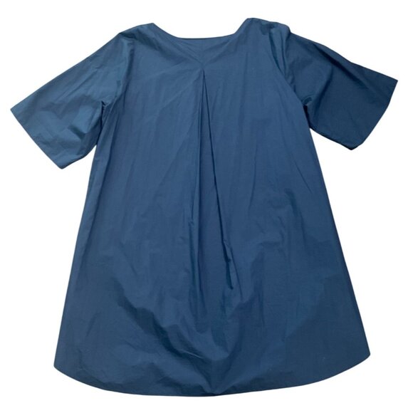 Cos Womens Lagenlook Cotton Dress/Top Size L Navy Blue Minimal Oversized - Picture 2 of 9